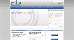 Desktop Screenshot of lytica.com